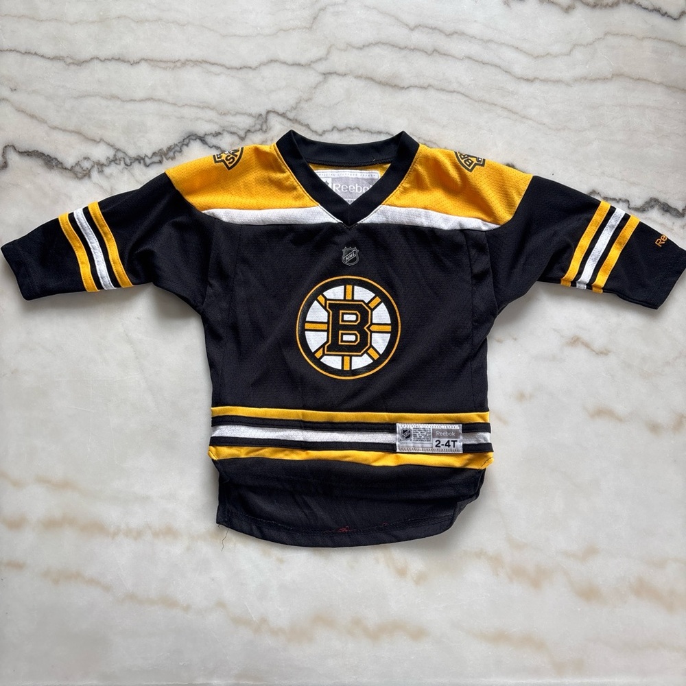 NHL Boston Bruins Toddler 2T-4T Jersey - Black/Yellow/White Home Replica